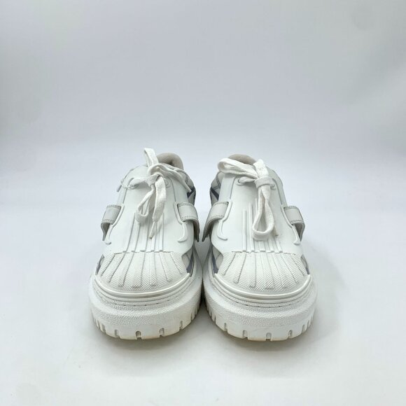 Christian Dior Dior-ID White Thick-Soled Lace-Up Sneakers Womens 37.5 - Picture 4 of 9